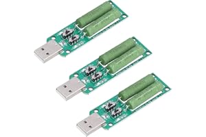 DKARDU 3 pcs USB Load Tester Resistance Module 5V1A/2A/3A Power Bank Discharge Resistor Switchable Load Resistance Dischargin