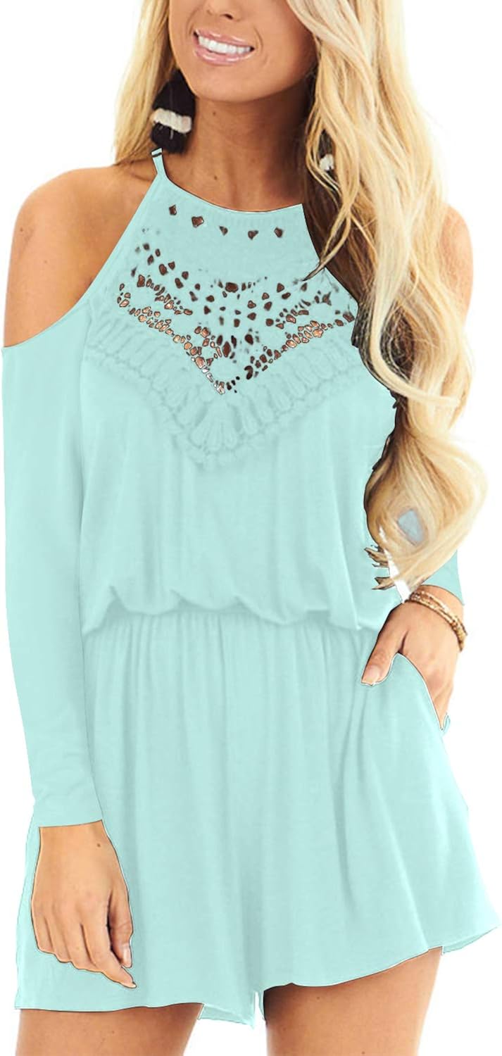 long sleeve short playsuit