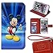 iPhone 6 Plus Wallet Case[5.5 inch], Onelee - Mickey Mouse Premium PU Leather Case Wallet Flip Stand Case Cover for iPhone 6 Plus with Card Slots