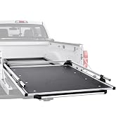 VEVOR Sliding Truck Bed Organizer, 78 x 48-Inch Heavy Duty Truck Bed Storage Drawer with 1000 lbs Capacity, Features 6 Movable Rings for Securing, 2-Postion Slide Out Tray for Pickup Trucks, Black