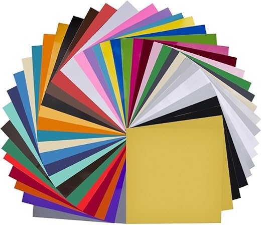 amazoncom vinyl sheets 40 pack 12 x 12 premium permanent self