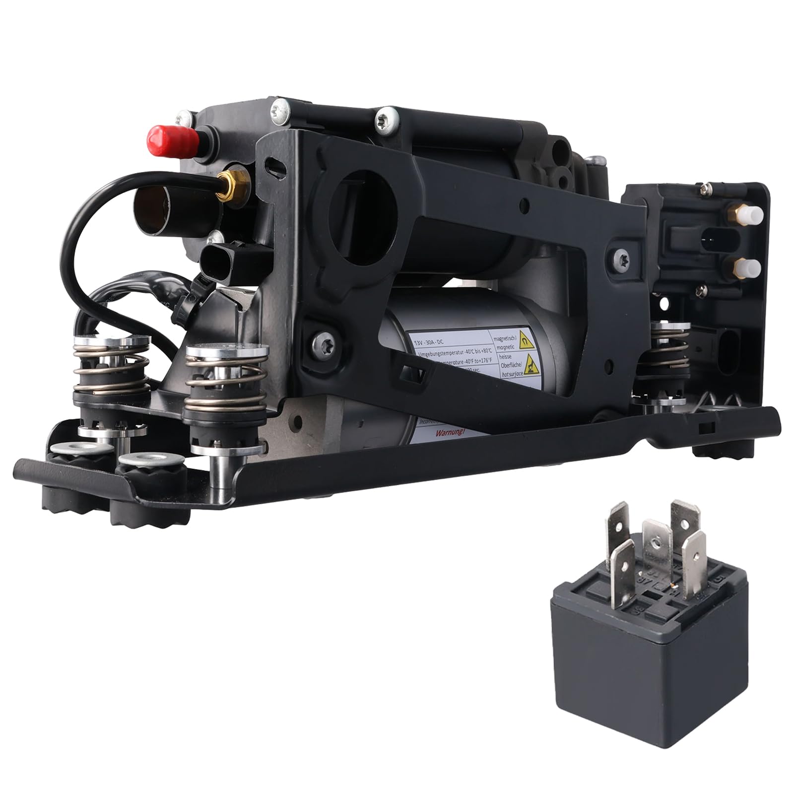 Photo 1 of Air Suspension Compressor with Valve Block - Fits BMW 5 & 7 Series F01 F02 F11 (535i, 550i, 740i, 740Li, 750i, 750Li, 760Li) - Replaces OE# 37206864215, 37206784137, 37206789165