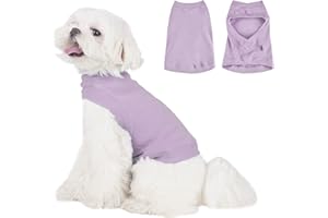 DOCIOTE Soft Fleece Dog Sweatshirt - Warm Dog Sweaters for Small Medium Dogs Cats Cold Weather - Cat Sweater Pullover Stretchy Hoodie Easy On - Comfortable Dog Winter Clothes Pet Sweaters Vest for Doggie