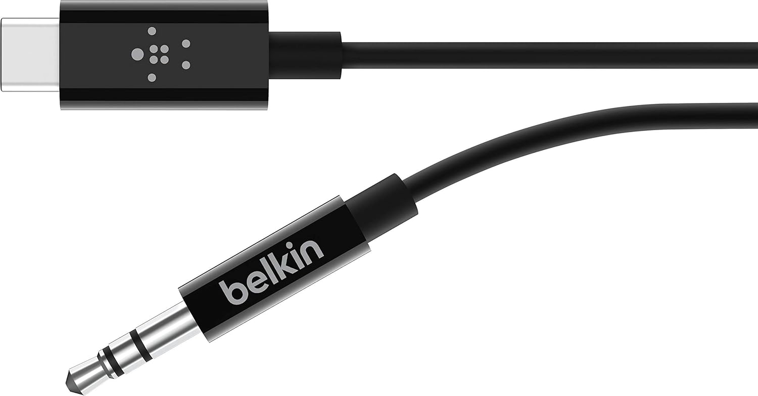 Belkin Rockstar Cable de Audio con Conector USBC (Cable de Audio de