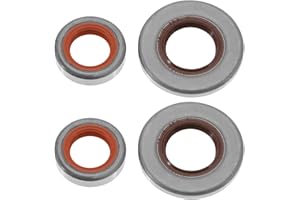 Micro Traders 2 Sets Crankshaft Oil Seal Set Compatible with Stihl 024 026 034 036 MS360 Chainsaw Replaces Part Number 9640 0