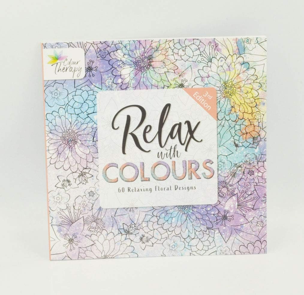 Adult Colouring Books, Colour Therapy Designs - Different Books Included Floral Animals & Patterns (Flower, 3rd Edition)
