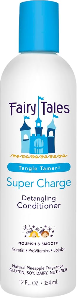 Fairy Tales Tangle Tamer Super Charge - Detangling Conditioner for Kids - Paraben Free, Sulfate Free, Gluten Free, Nut Free -