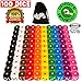 Vivorr Premium Dice Set of 100 Pieces, 10 Colors, 10 of Each Color, 16mm, D6, c/w Velvet Carry Bag / Pouch, Perfect for: Tenzi, Farkle, Yahtzee, Bunco, Board Games, Casino or Teaching Math. Ideal Gift