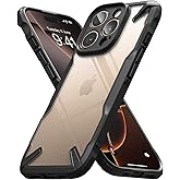 Ringke Fusion-X for iPhone 16 Pro Max Case [Precise Cutouts for Camera Lenses] Augmented Bumper Heavy Duty Shockproof Protective Cover - Black