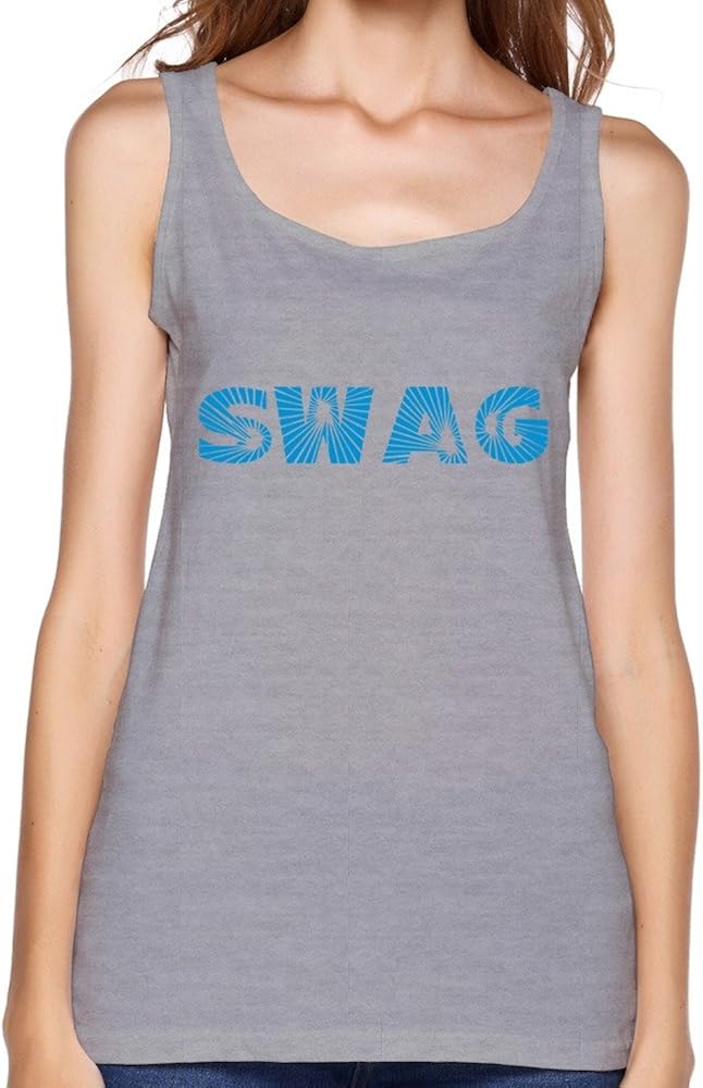 MKSD Womens Swag Tops Gray US Size XXL at Amazon Women’s Clothing store