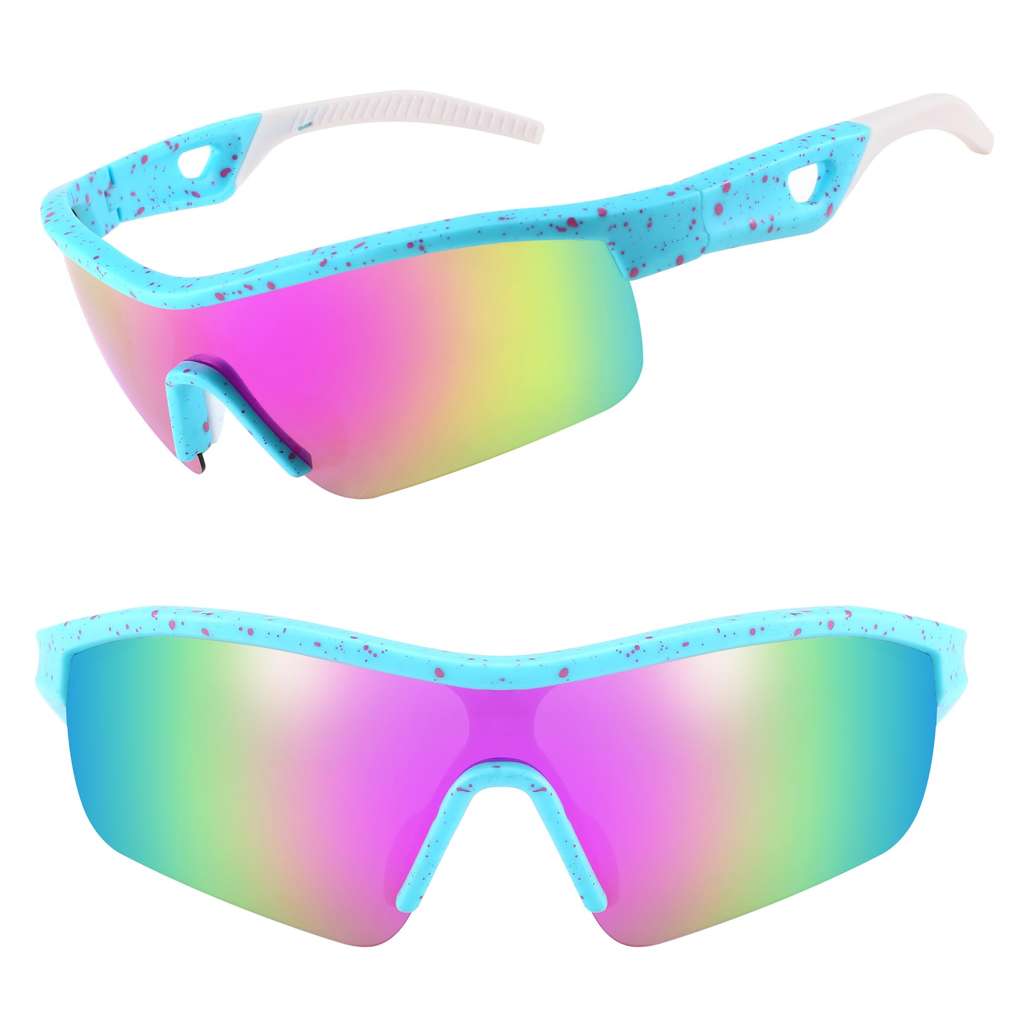 FEISEDY Sports Glasses for Men Women, Polarised Sunglasses with Cycling Running Golf UV400 Protection B2372