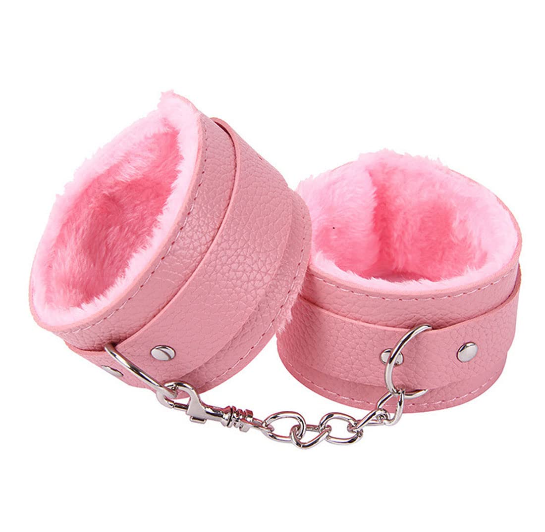 Fuwok Leather Hand Cǔffs Adjust Wris 008 (Pink)