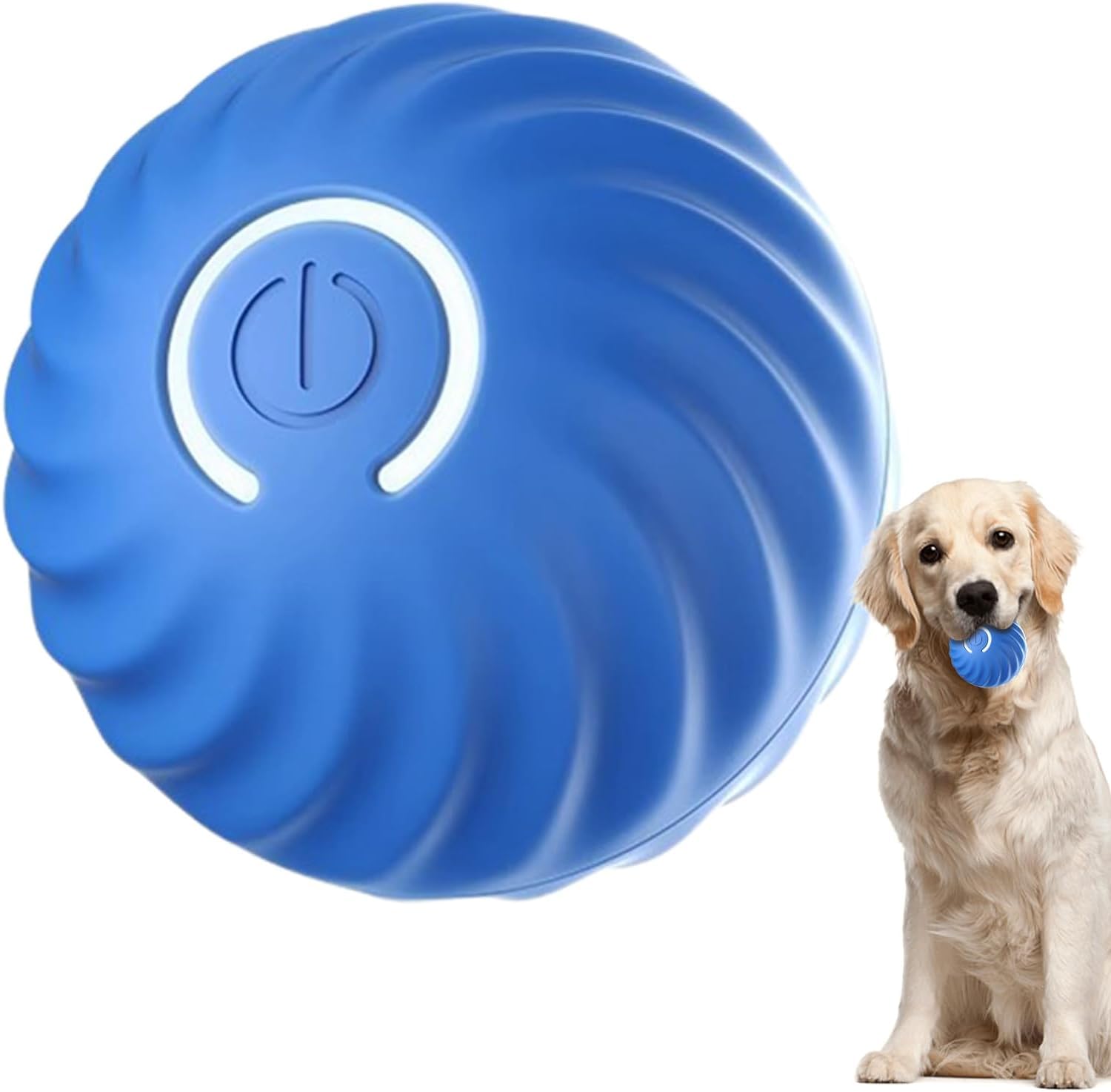 Rechargeable USB Dog Toy Balls with LED Flash Lights - Interactive Rolling Ball Toys for Dog Lovers