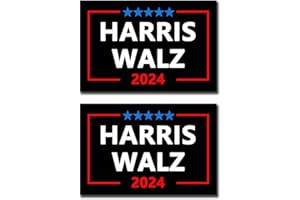 LYMHY 2 Pack Harris Walz 2024 Magnet Kamala Harris Tim Walz Waltz for President VP Car Magnet Auto Truck Fridge Magnetic Decal Bumper Magnet