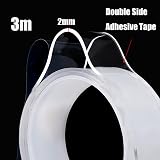 Gadgetking 3m Clear Nano Tape Double Sided Removable Washable Gel Adhesive 2cm view 9