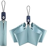 FDJASGY UV Sun Umbrella Compact Folding Travel Umbrella Auto Open Close Compact Folding Rain Umbrellas for Women Men Blocking UV 99.98%