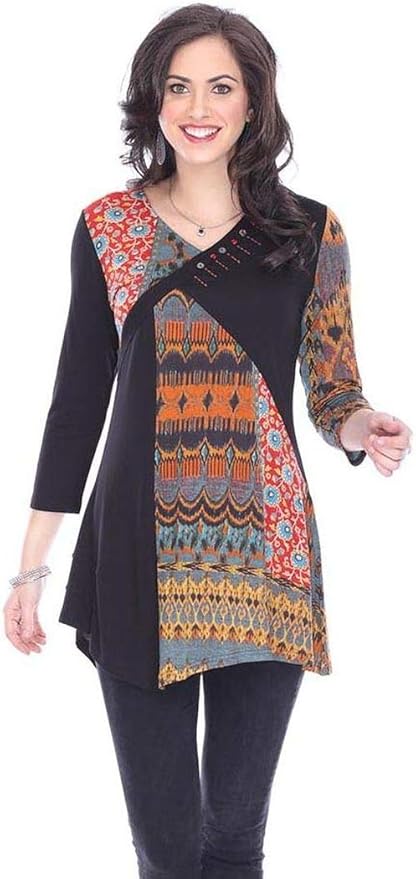 Parsley & Sage Women's Thea Fancy Tunic Top (XL) at Amazon Womenâs Clothing store