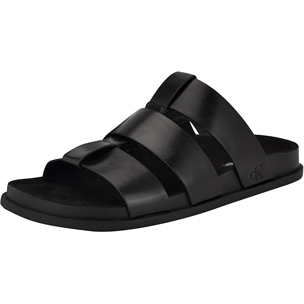 Amazon.com | Calvin Klein Men's Lusako Sandal, Black 001, 7