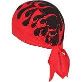 DANLCUPL DOO Rags Dew Rag Skull Cap Pirate Hat Cycling Bandana Motorcycle Biker Cooling Head Wrap Beanie Helmet Liner