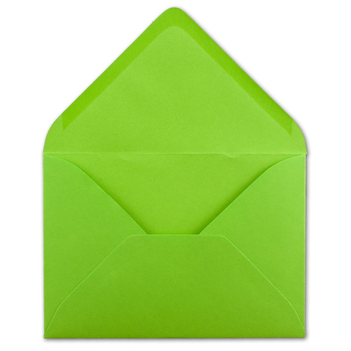 Envelopes DIN C6 Light Green 114 x 162 mm 120 g/m² Nassklebung Letter Envelopes Without Window for Invitations & Messages from Your Glüxx Agent