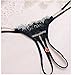SS Queen Women Sexy Lace Sheer G-string Crotchless Pendant Underwear Panties (set1)