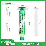 Flintronic 10ML Solder Flux Syringe with 2 Needles Push Cap No Clean view 2