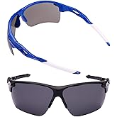 Mass Vision 2 Pair of Extra Large Polarized Sport Wrap Sunglasses for Men with Big Heads