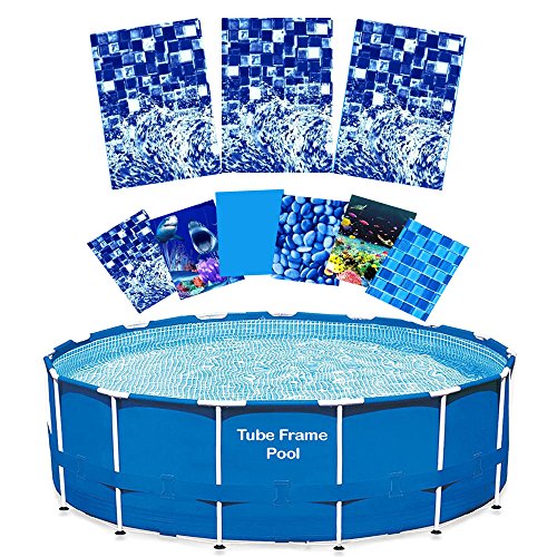 16' Tube Frame Pool Liner Replacement Re-Lining Kit (Laguna Mist)