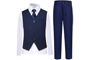 Lycody Boys Vest Set Formal Dress Suits Wedding Outfit Dresswear