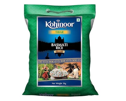 Kohinoor Tibar Authentic Basmati Rice, 5 kg Pack