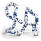 TANGLE Jr. Artist Collection Sensory Fidget Toy, Blue White Floral