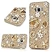 S8 Plus Case,Samsung Galaxy S8 Plus Case 3D Handmade Bling Gold Diamond Bag Flowers Silver Crown with Shiny Sparkle Rhinestone Gems Crystal Clear Full Body Protection Hard PC Cover by Mavis's Diary