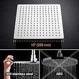 GRIFEMA G7007 10 Inch Rainfall Shower Head Set Chrome Stainless Steel view 6