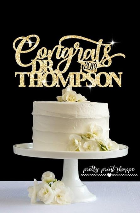 Ethelt5iv Complimenti Dr Topper Torta Di Laurea Congratulazioni Dottore Laureato Decorazione Oro Laurea Topper Congratulazioni Cake Topper Prom Cake Topper Amazon It Casa E Cucina