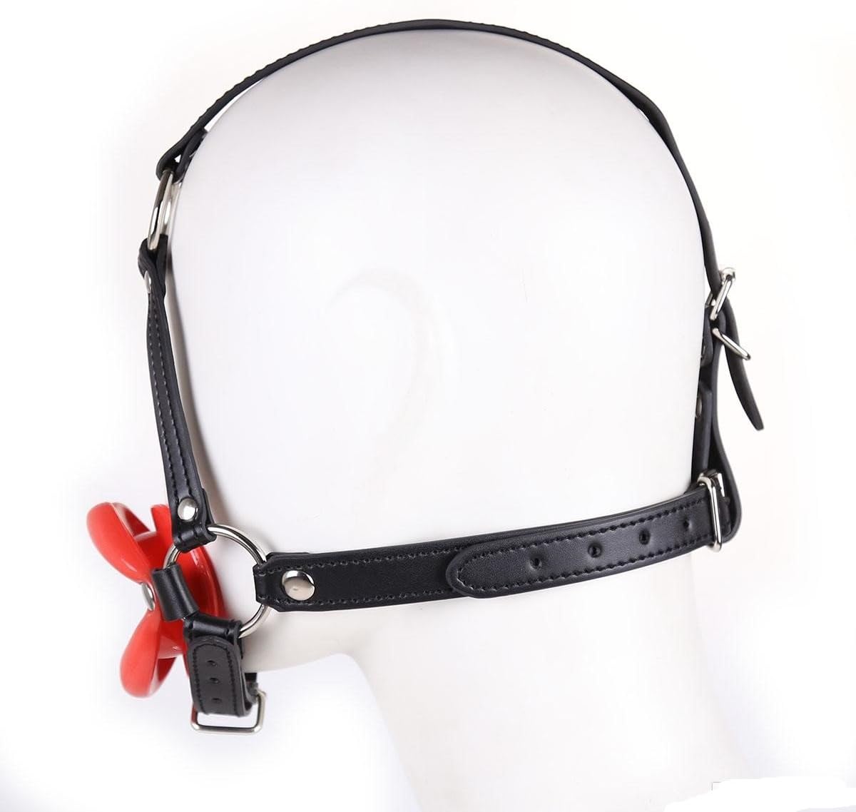 The Bondage Locker Silicone Opening Mouth Gag Head Harness - Image 5