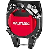 HAUTMEC Tape Measure Holder for Tool Belt Clip,Widen Locking Belt Clip up to 2-1/8" with Rotating Latch Tape Measure Clip Compact &amp; Portable Measuring Tape Holder 25049