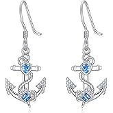 JBAERD Ocean Earrings Sterling Silver Sea Animal Dangle Drop Earrings Ocean Jewelry Birthday Gifts for Women