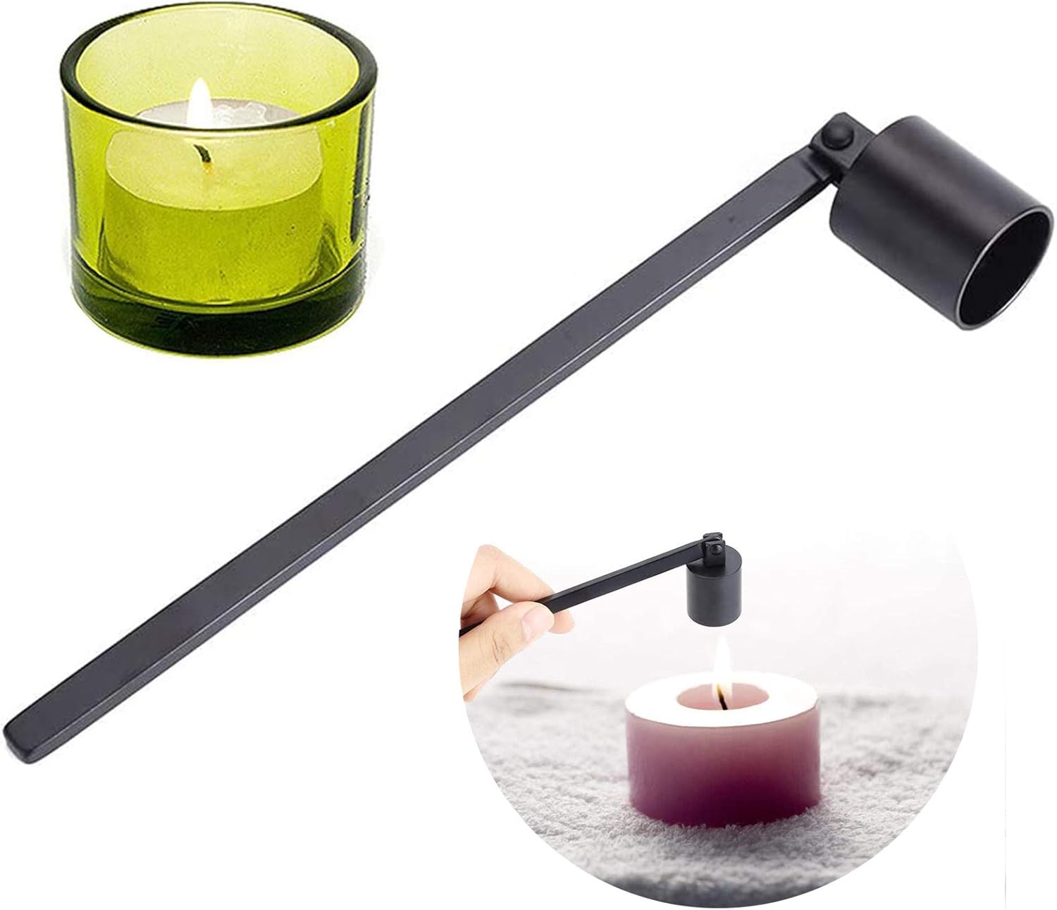 YSTJKD Velas Apagador Fuego Apagavelas Mecha Accesorios para Extintor