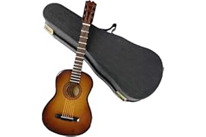ALANO Miniature Guitar model Decorative Ornament, Music Instrument Ornament Home Decoration (G-C-16-S)
