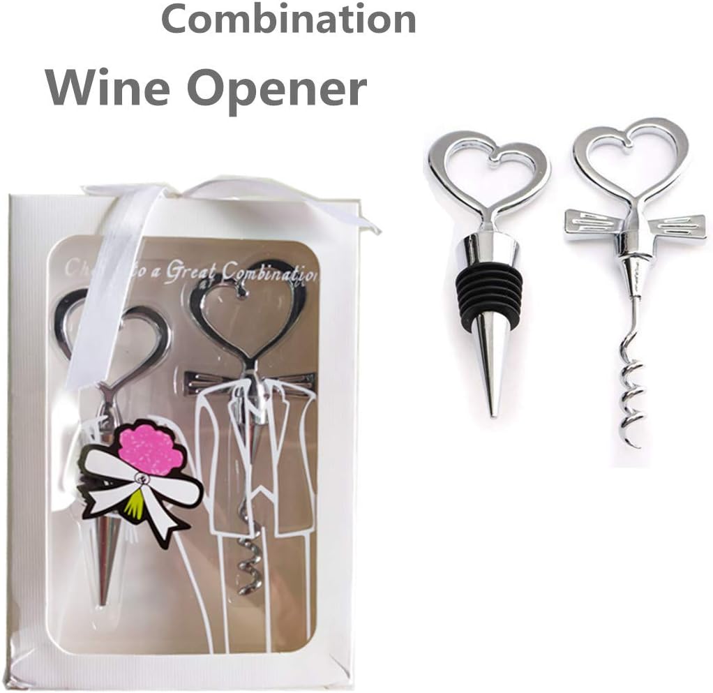 Wedding,wedding party,souvenir,celebration,small gift,wine corkscrew set,silicone vacuum storage wine stopper set