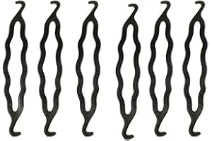 ericotry 6 Pieces Plastic Bun Maker Curler/Hair Holders Twist Holder Clip Magic Roll Bun Hair Twist Braid Maker Styling Tool