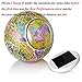 Senbowe™ Solar Powered Mosaic Glass Ball LED Garden Lights,Color Changing Solar Table Lamps,Waterproof Solar Outdoor Lights for Christmas,Home,Yard, Patio,,Ideal Gifts - 5.12 4.13 In
