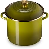 Le Creuset Enamel on Steel Traditional Stockpot, 12 qt., Olive