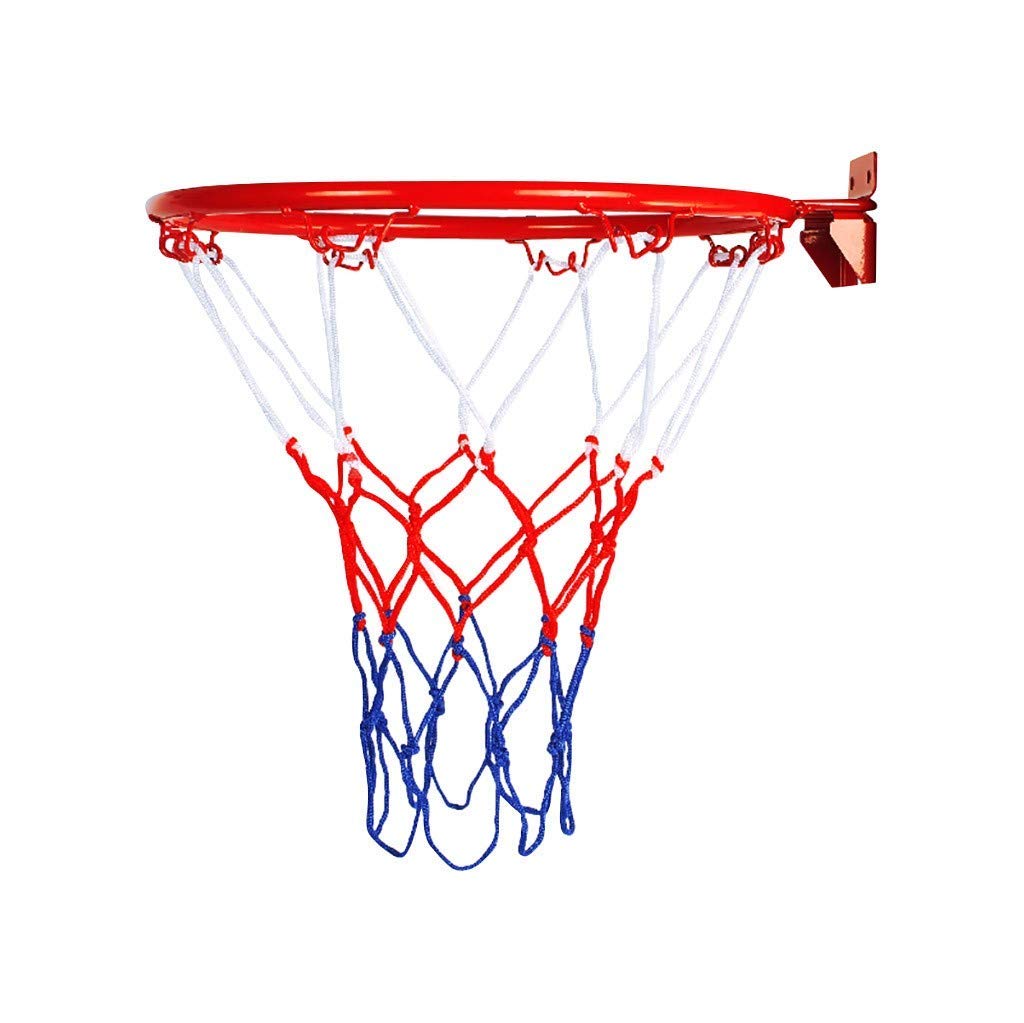 FDASLJ Basketball Net Basketball Hanging Basketball Wall Mounted Goal Hoop Rim for Outdoors Indoor Very Durable All Weather Anti Whip,Fits Standard Indoor or Outdoor
