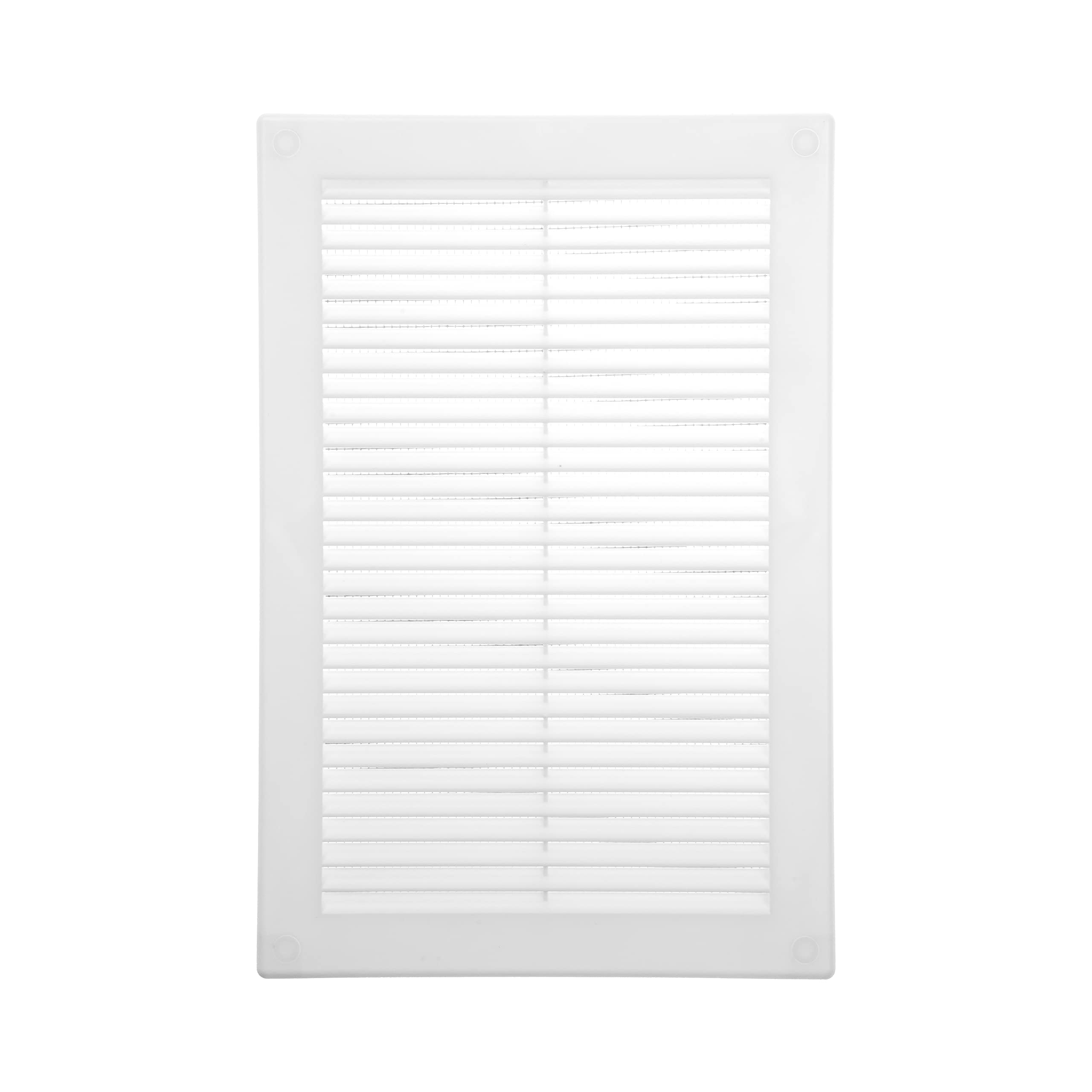 Photo 1 of Vent Systems 6" x 10" White Plastic Soffit Vent Cover – Durable Flat Rectangular Air Vent Grille with Built-in Mesh – Weather Resistant Ventilation Grill for Wall or Ceiling - Indoor & Outdoor Use
