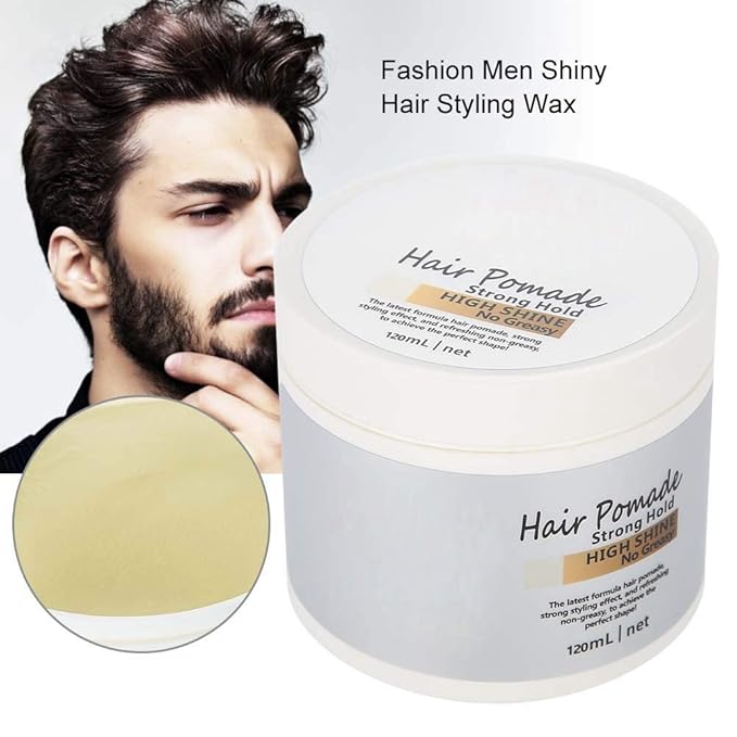 Hair Wax Fashion Men Shiny Hair Styling Clay Modeling Jelly