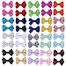 ICObuty Hair Bows for Girls Baby Toddlers Infant Hair Clips Hair Clips Barrette (20 pairs 2 inch)