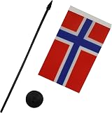 AZ FLAG Norway Table Flag 4x6in Mini Desk Flag 10cm x 15cm 100% Polyester view 3