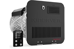 6 Gallon RV Tank Water Heater, KINGRVER HybridShower 6 – RV Gas and Electric Water Heater with Built-in Anode Rod, Porcelain Lined Steel Tank with Spark Ignition (DSI)