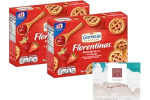 BRIO9 Gamesa Florentinas Sabor Fresa (Strawberry) Mini Tarts 11.1oz (2 boxes)
